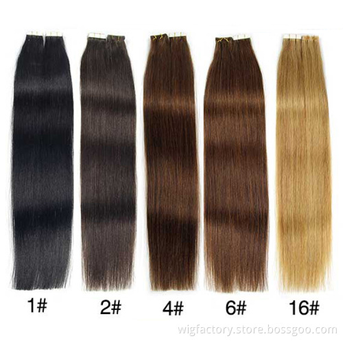 Low price remy injection tape hair extension brazilian, double drawn 100 human brazilian tape hair extensions